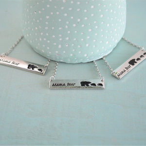 Mama Bear X2 Cubs Necklace